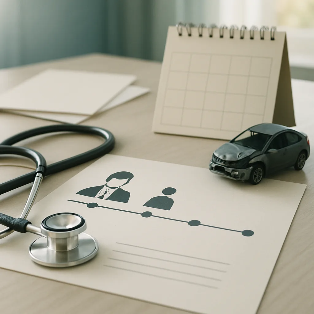 Medical timeline evidence for a preexisting condition after a Jackson car wreck