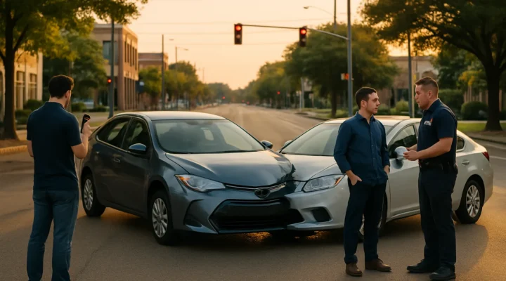 Uber Lyft accident lawyer Jackson MS insurance claim scene
